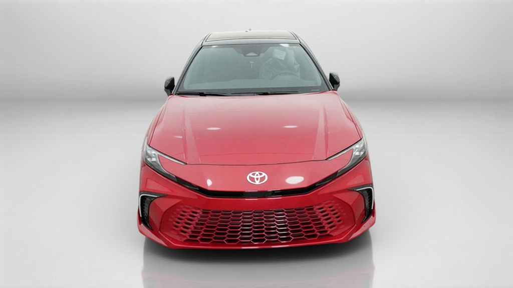 New 2026 Supersonic Red with Midnight Black Metallic roof Toyota XSE image 16