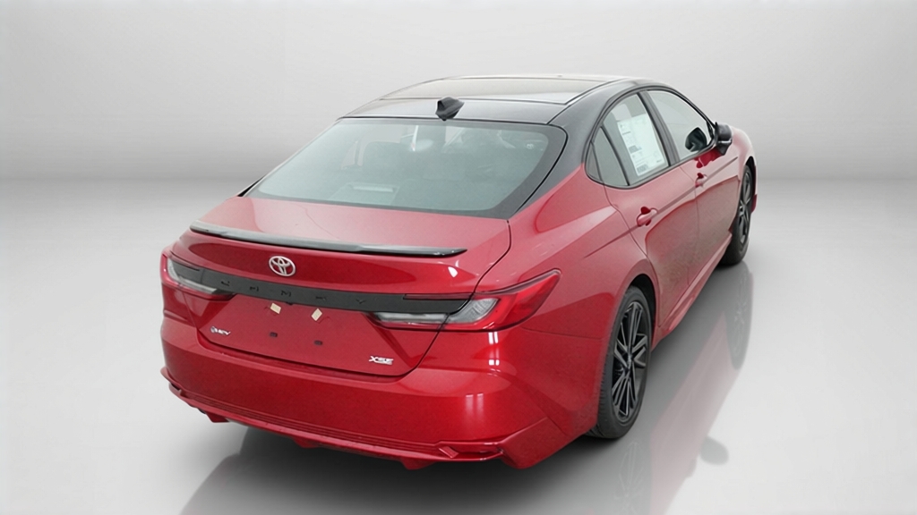 New 2026 Supersonic Red with Midnight Black Metallic roof Toyota XSE image 11
