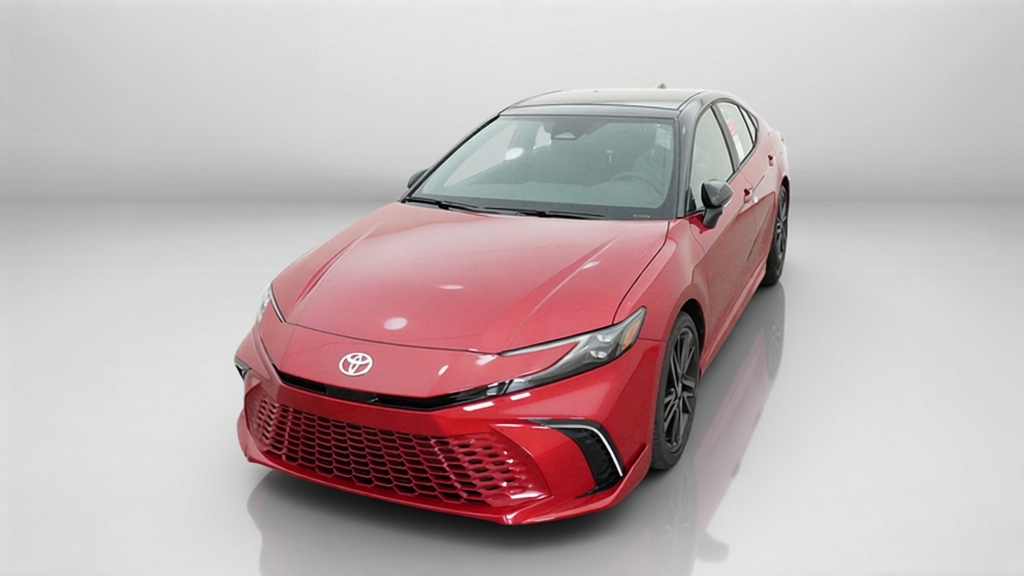 New 2026 Supersonic Red with Midnight Black Metallic roof Toyota XSE image 10