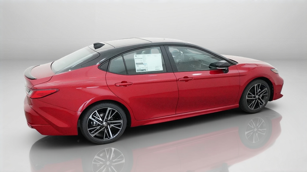New 2026 Supersonic Red with Midnight Black Metallic roof Toyota XSE image 8