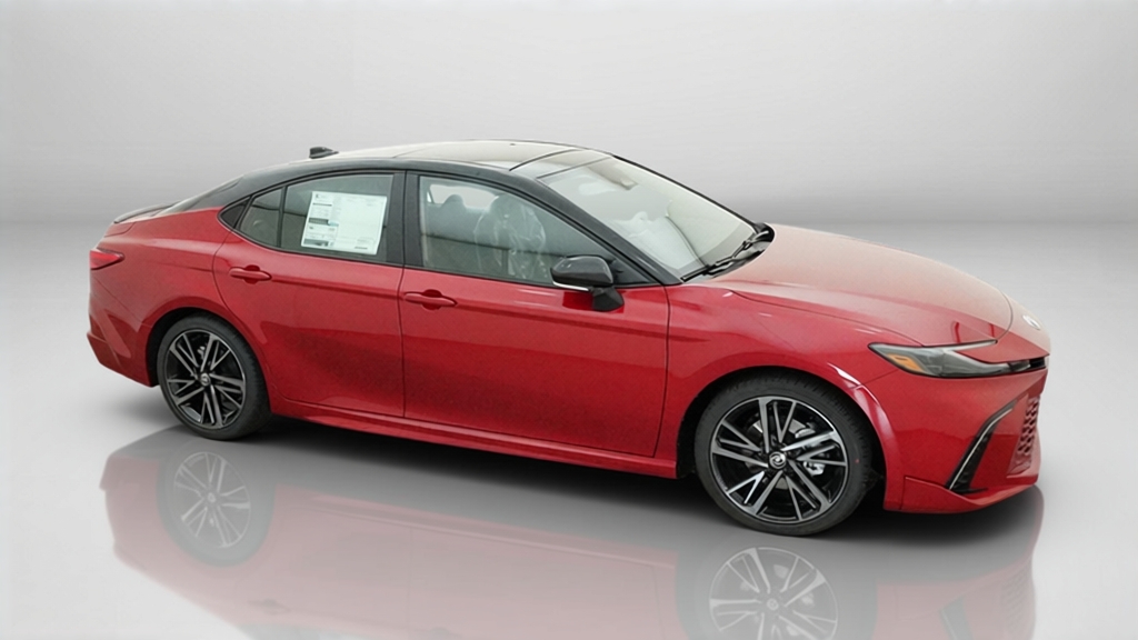 New 2026 Supersonic Red with Midnight Black Metallic roof Toyota XSE image 6