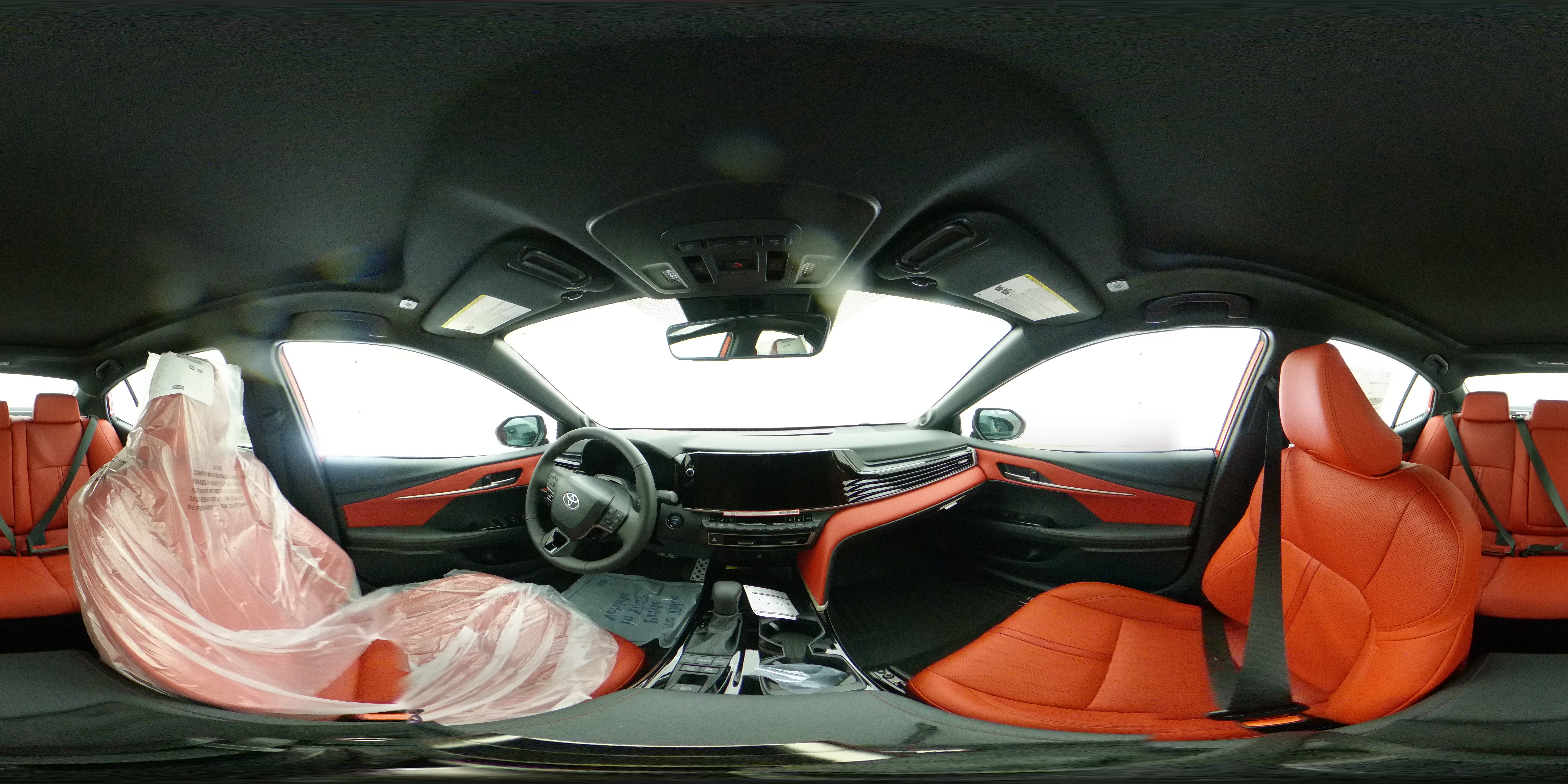 New 2027 Supersonic Red with Midnight Black Metallic roof Toyota XSE 360 Panorama 1